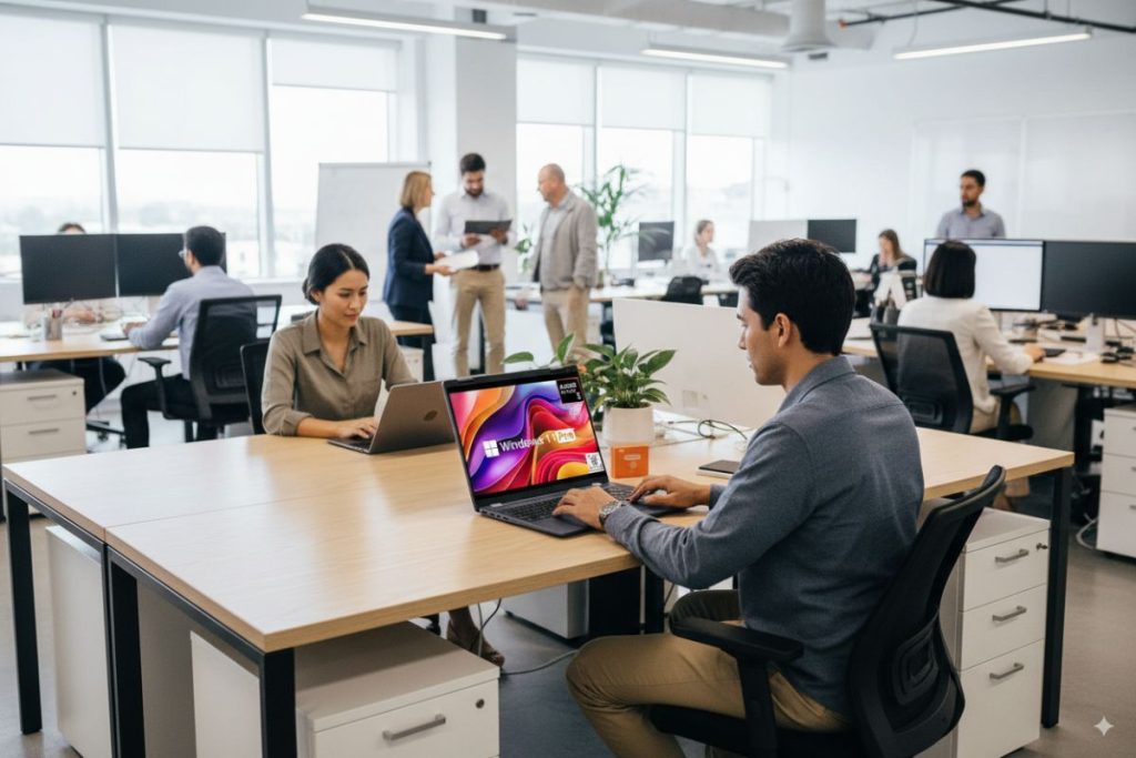 someone using this dell inspiron in office setting